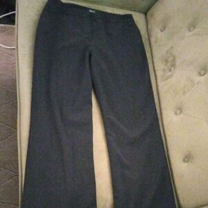 Nicole Miller Black Wide-Leg Dress Pants